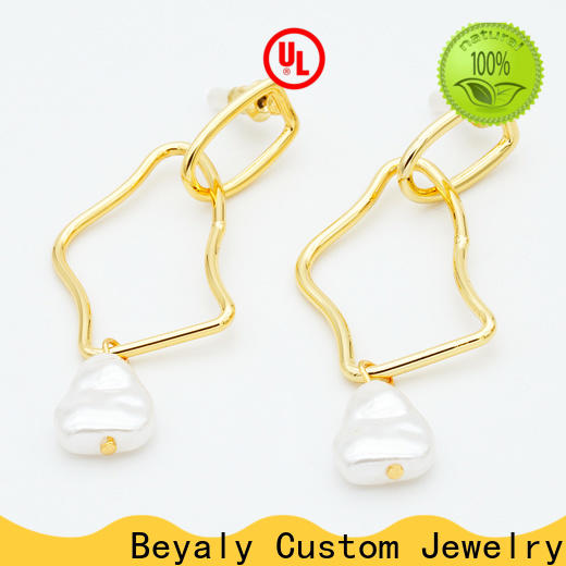 BEYALY special gold plated diamond earrings for advertising promotion