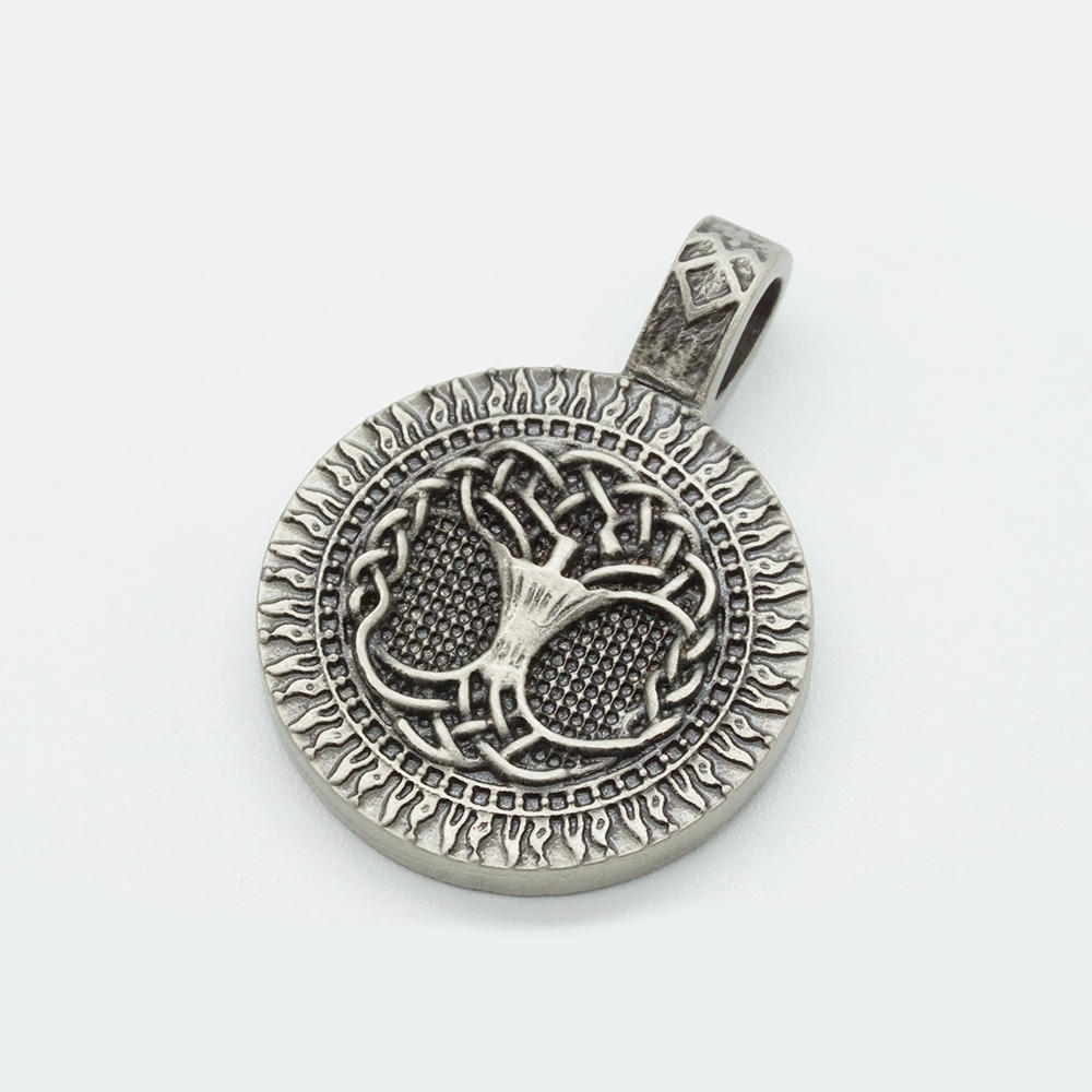 Fashion Jewelry Pendant,Pure Tin tree of life pattern Pendant Necklace