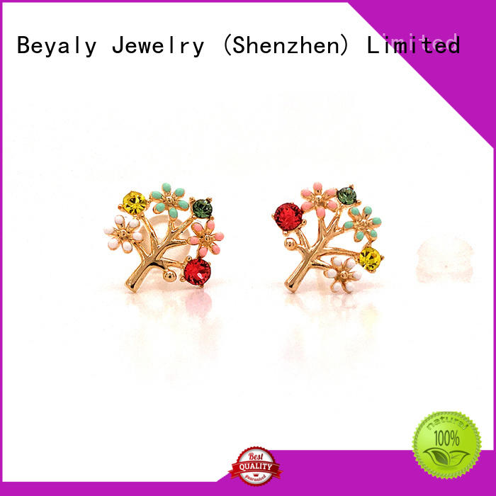 BEYALY cz stud earrings for business for exhibition