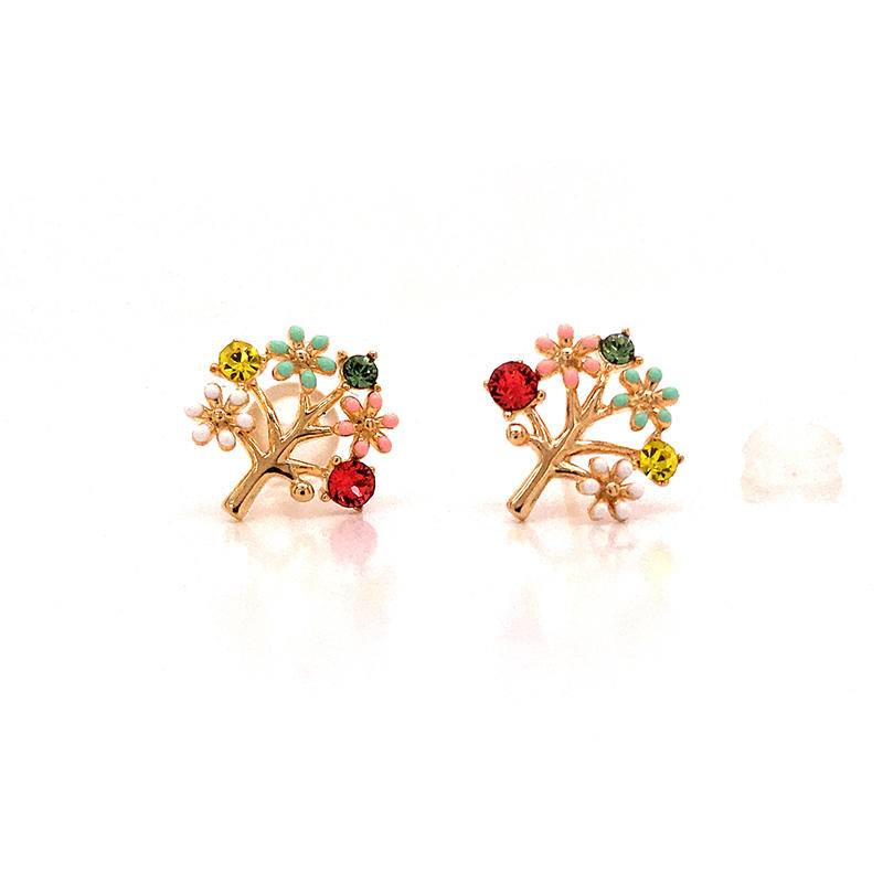 BEYALY small zirconia stud earrings for business gift-1