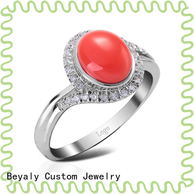BEYALY inlay popular diamond ring settings for business for women