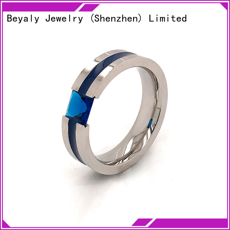Custom over the top wedding rings stone Suppliers for women